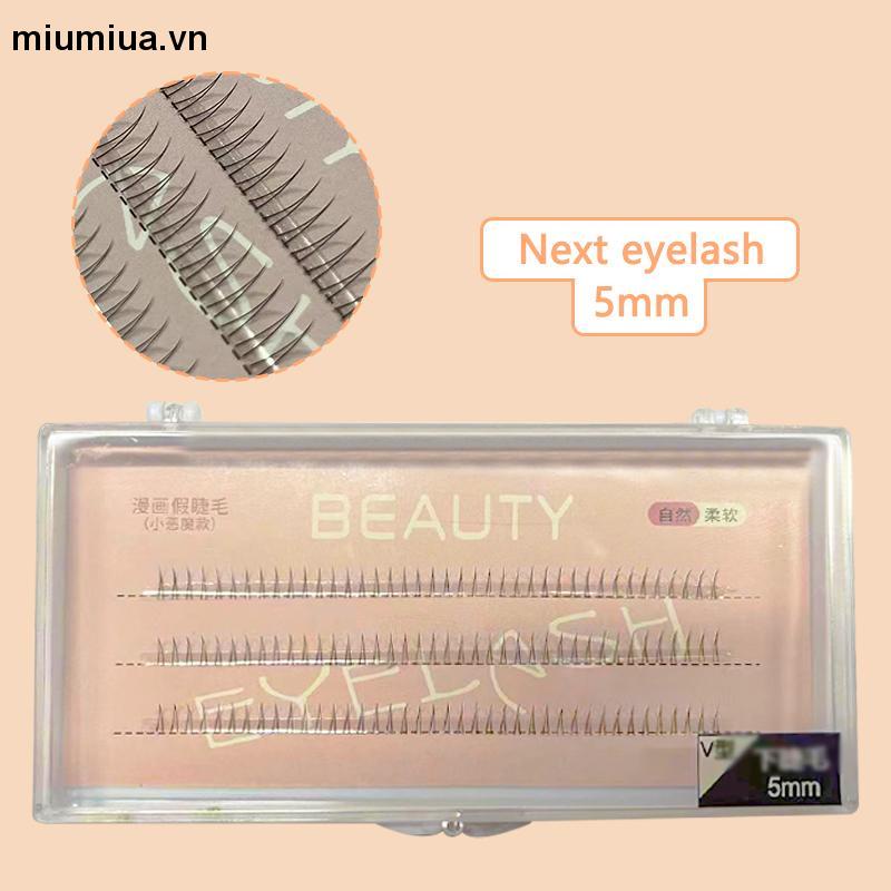 miumiuaLông Mi Giả Hình Chữ V Nhẹ Nhàng  size 5/6/7 mm Tự Nhiên Dễ Sử Dụng