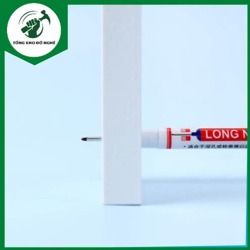Bút lông đánh dấu ngòi dài 2cm khô nhanh, kháng nước dùng làm mộc, kim khí, xây dựng _ TKDN