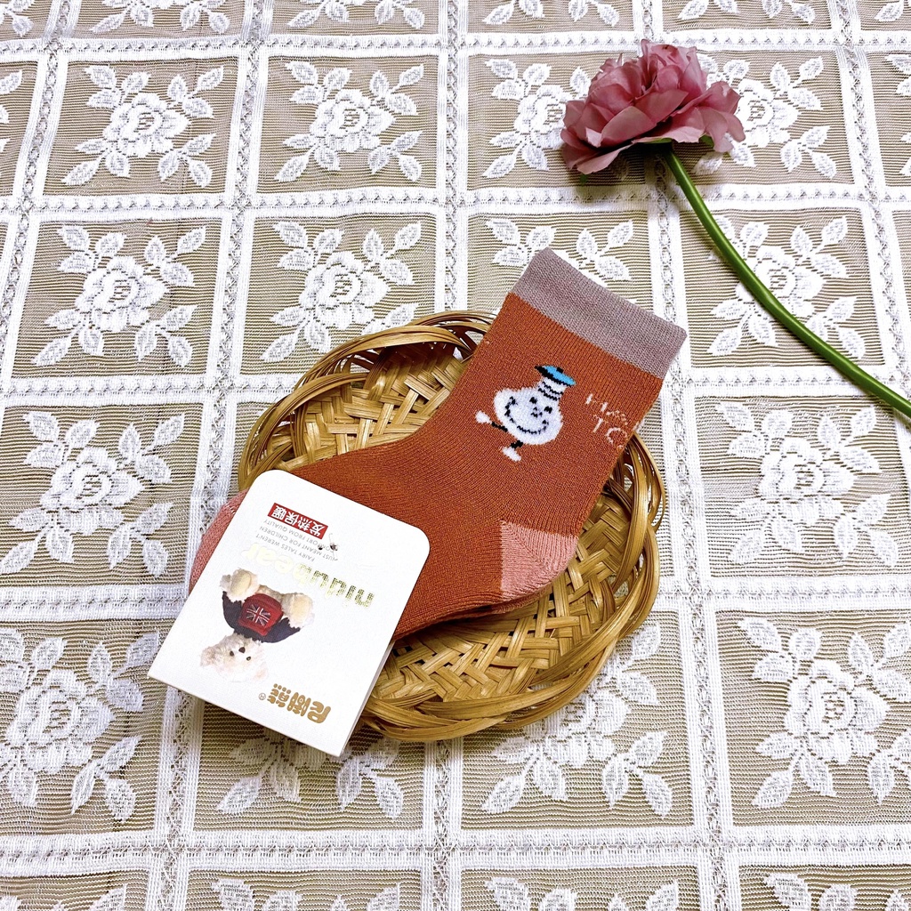 Tất vớ trẻ em 1-3 tuổi cổ cao nhiều màu phối hình ngộ nghĩnh xinh xắn - TV6