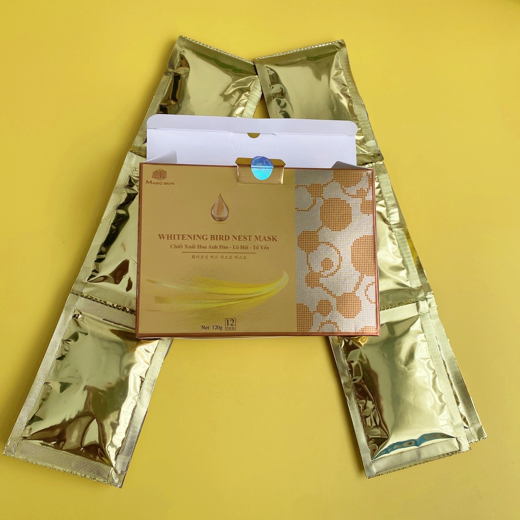 Mặt nạ Ủ TRẮNG DỊCH YẾN Magic Skin WHITENING BIRD NEST MASK, Ủ trắng da