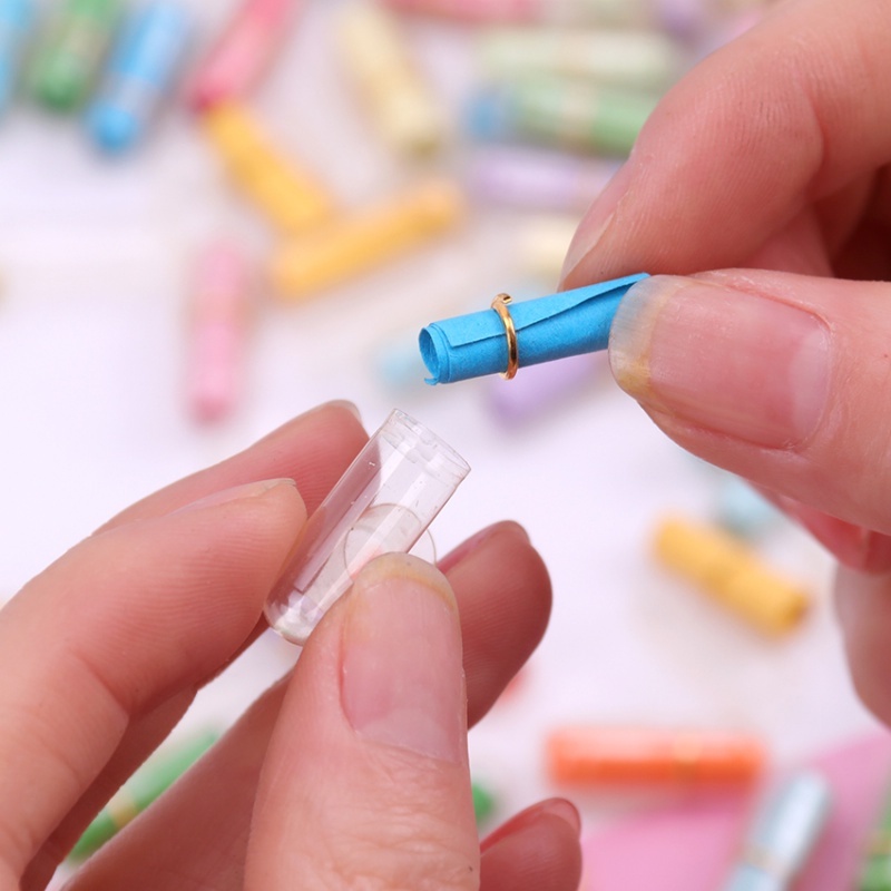 Set 100 Lọ Điều Ước Trong Suốt Sáng Tạo