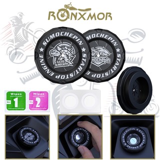 Vỏ bọc công tắc xoay một nút bấm khởi động xe máy ronxmor bằng hợp kim kẽm trang trí bảo vệ toàn diện