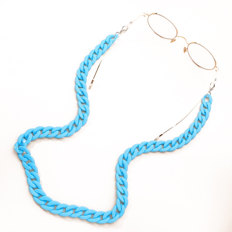 Dây Đeo Mắt Kính Acrylic Dày Hai Màu Hổ Phách Chống Trượt Chống Mất Thời Trang Cho Nữ