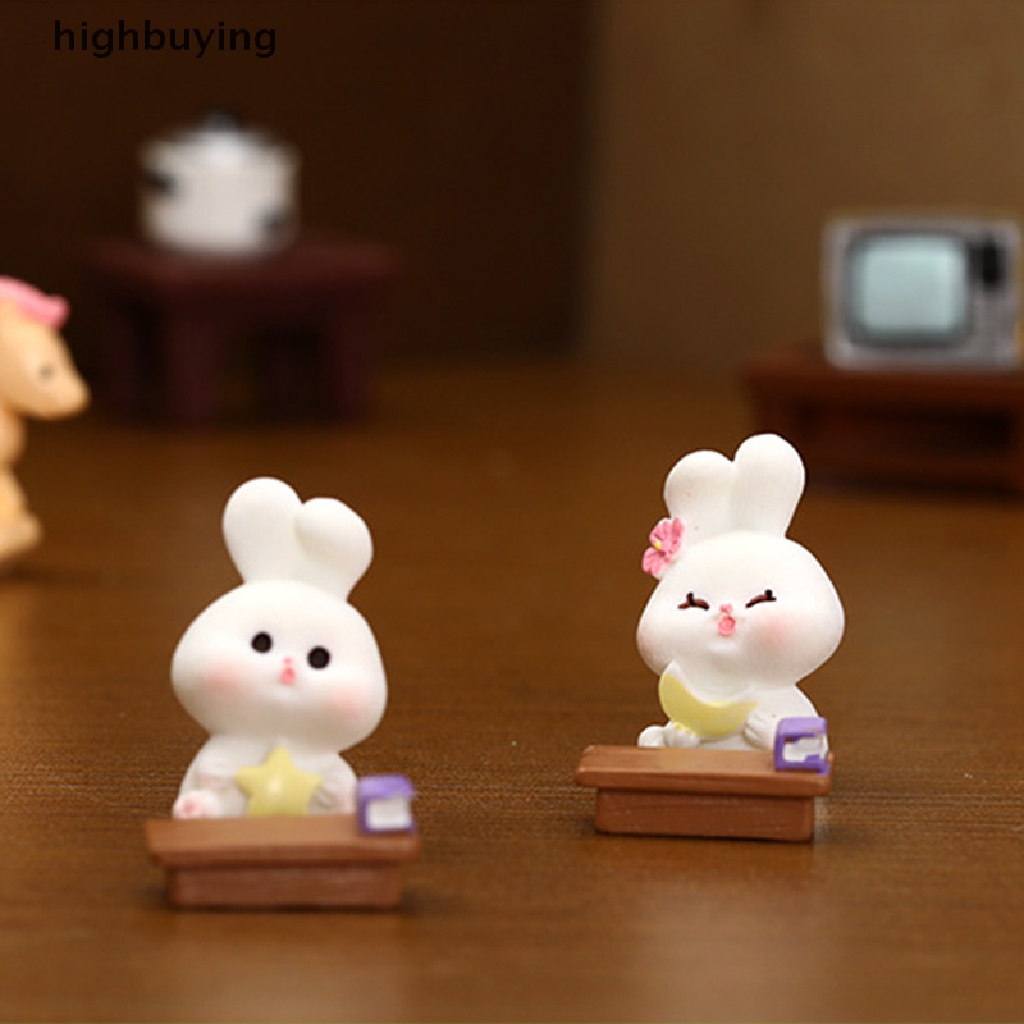 Mô Hình Thỏ Belle Mini Dễ Thương Dùng Trang Trí Tiểu Cảnh / Năm Mới