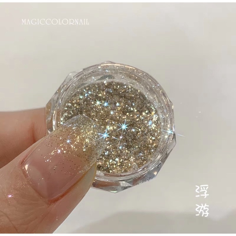 Nhũ rắc cao cấp ánh kim Daily set 6 màu