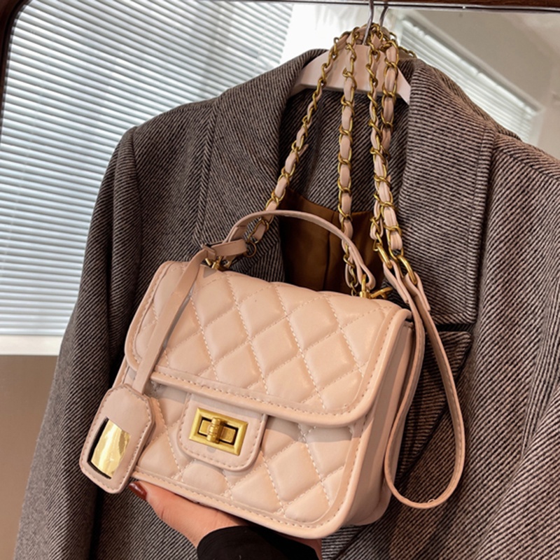 Túi Đeo Chéo Họa Tiết Hình Thoi Dập Nổi Thời Trang Cho Nữ