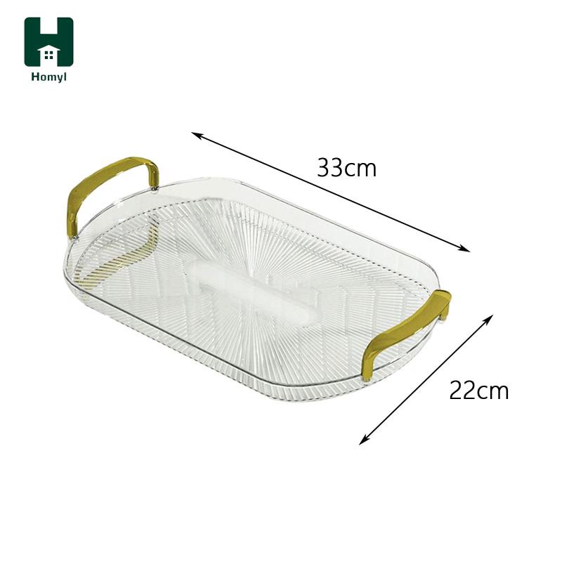 Khay đựng nước hoa Homyl để bàn trang trí phòng ngủ / nhà ở có tay cầm đôi