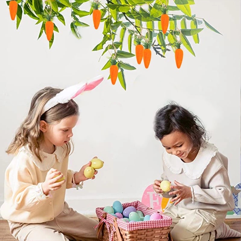 Bộ 5 Cà Rốt Mini Bằng Xốp Để Trang Trí Cho Lễ Phục Sinh Tiện Dụng