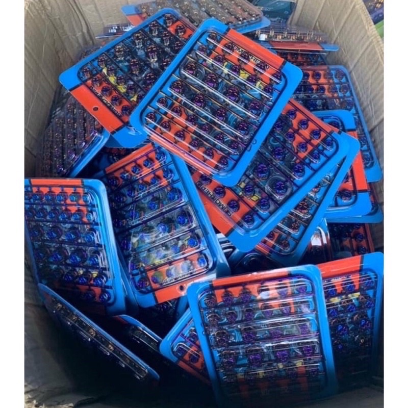 Chụp Ốc 7 Màu Gắn Mọi Dòng Xe 1 Vỉ 30 Con Cực Đẹp