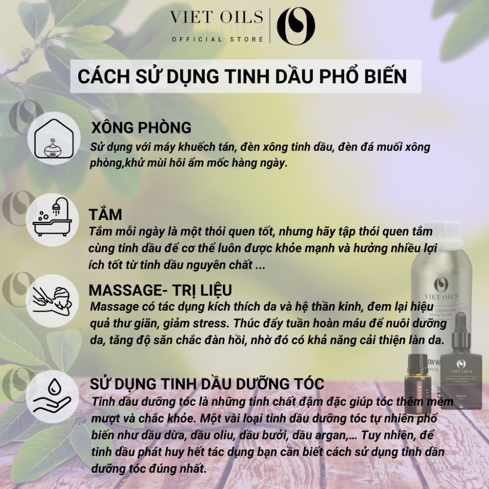 Tinh dầu cam quế VIETOILS dung tích 10ml nhập khẩu từ Ấn Độ