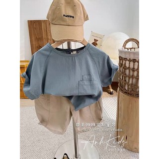 Bộ nam đũi kèm quần kaki cho bé trai