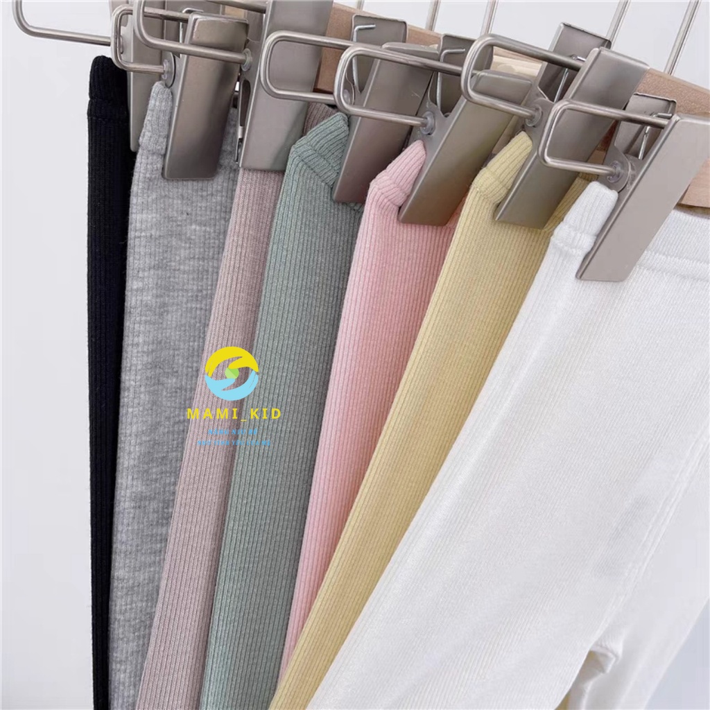 Quần Legging Lửng Cho Bé Gái (DÁNG DÀI Qua Gối) thun tăm SIÊU CO GIÃN 12-45kg mamikid (CÁC MẸ ĐỌC MÔ TẢ CHỌN SIZE Ạ)