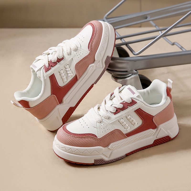 Giày Thể Thao Đế Dày Màu Trắng Phong Cách Hàn Quốc Thời Trang Mùa Thu Mới Cho Nữ
