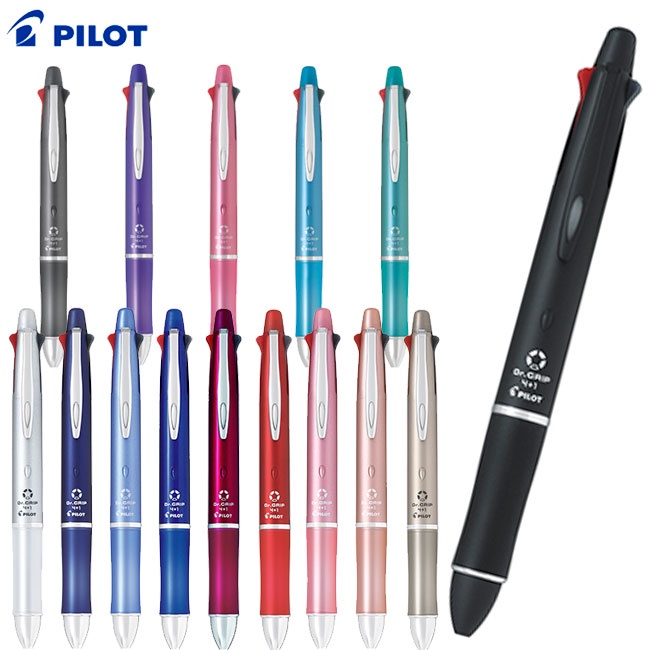 Pilot Dr.Grip 4+1 0.7/0.5mm Ballpoint MultiPen+0.5mm Mechanical Pencil