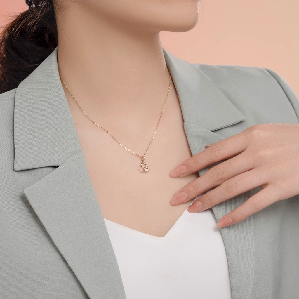 Mặt Dây Chuyền Vàng 14k Heart's Desire MDMAMD664 Huy Thanh Jewelry