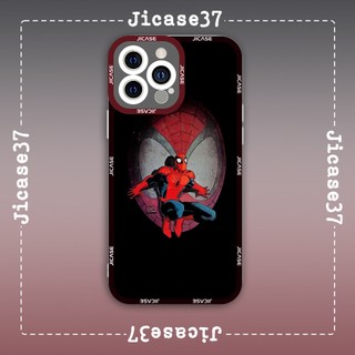 Ốp lưng iphone samsung xiaomi oppo cạnh vuông Jicase JMcase Truyện Người Nhện Comics Spider Man