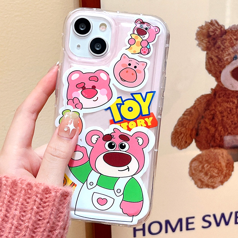 Ốp Điện Thoại TPU Dẻo Họa Tiết Hoạt Hình Buzz Lightyear / Dâu Tây Dễ Thương Cho IPhone 11 12 13 14 Pro Max XS XR 7 8 6 Plus