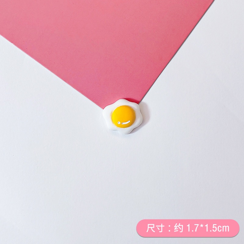 Set 20 Kẹp Tóc Nhựa Hình Quả Trứng / Trái Cây Hoạt Hình Dễ Thương