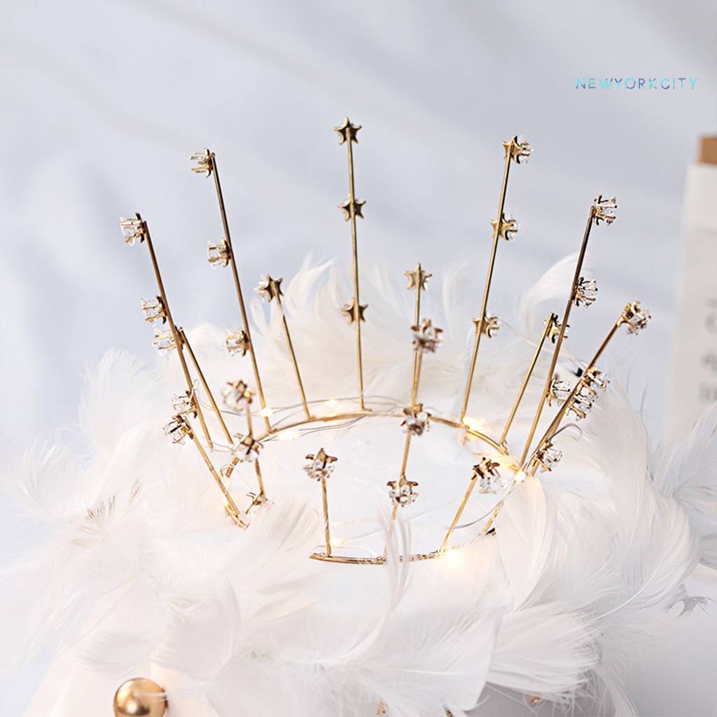 Vương Miện Hợp Kim Đính Pha Lê Nhân Tạo Trang Trí Bánh Kem Sinh Nhật