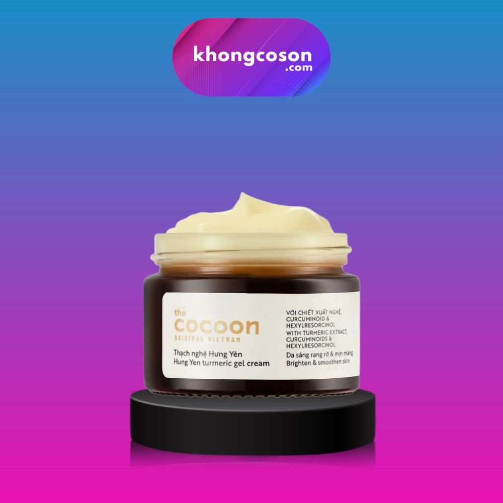 Thạch Nghệ Hưng Yên Cocoon Sáng Da Turmeric Gel Cream 30ml - Khongcoson