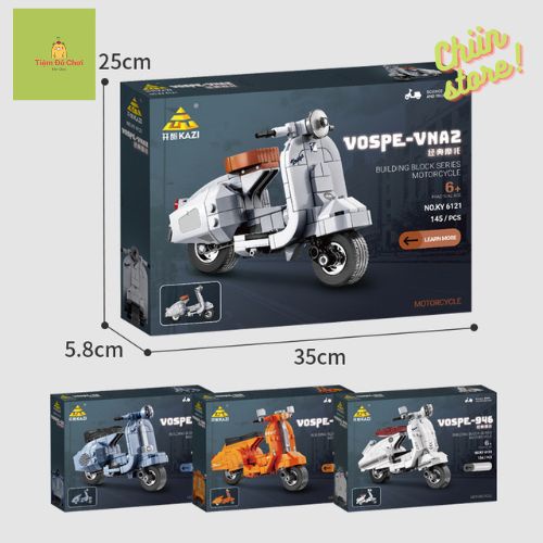 Đồ chơi Lego lắp ghép mô hình xe máy, xe tay ga dành cho bé từ 6 tuổi