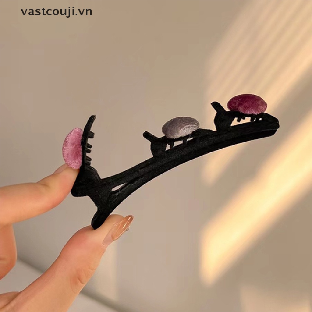 Kẹp Tóc Hình Trái Tim Hai Lớp Thời Trang Thu Đông Cho Nữ