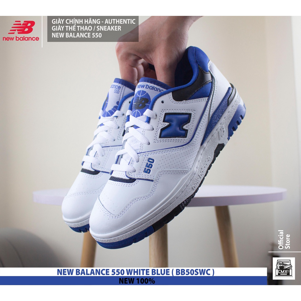 Giày New Balance 550 WHITE BLUE  - AUTHENTIC 100%