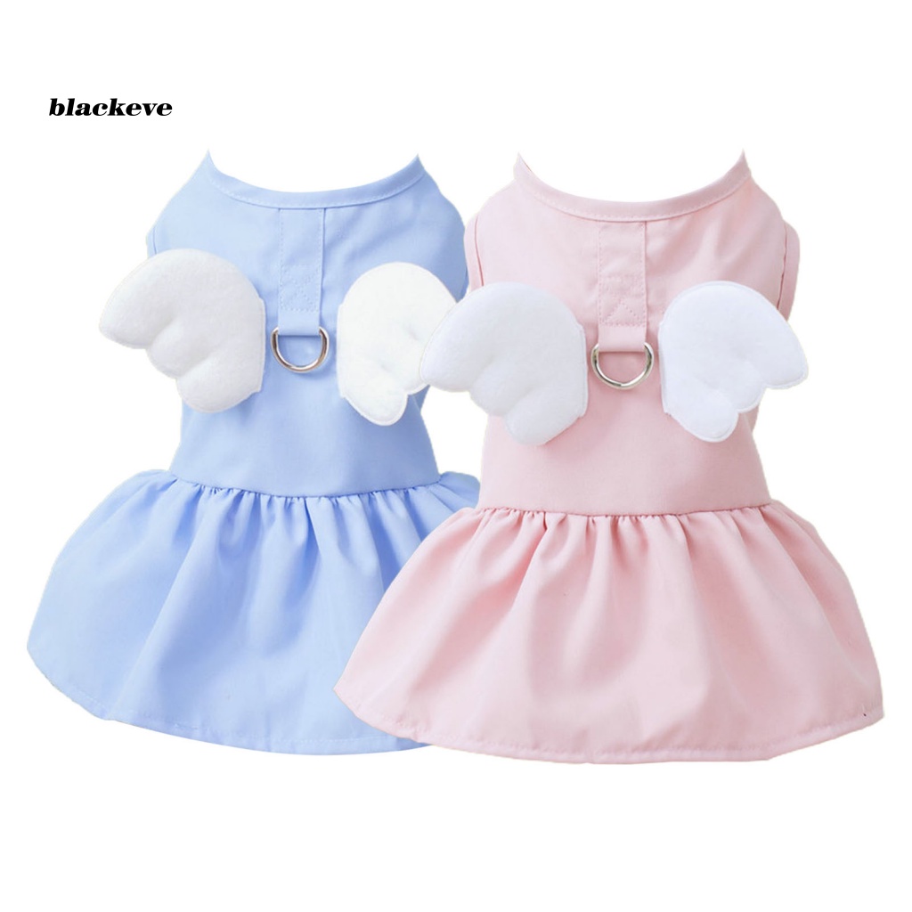 Đầm Công Chúa Họa Tiết Cánh Thiên Thần Chất Liệu Mềm Mại Thời Trang Mùa Hè Cho Cún Cưng