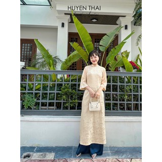 Áo dai huyenthai lụa tây thi gieo duyên