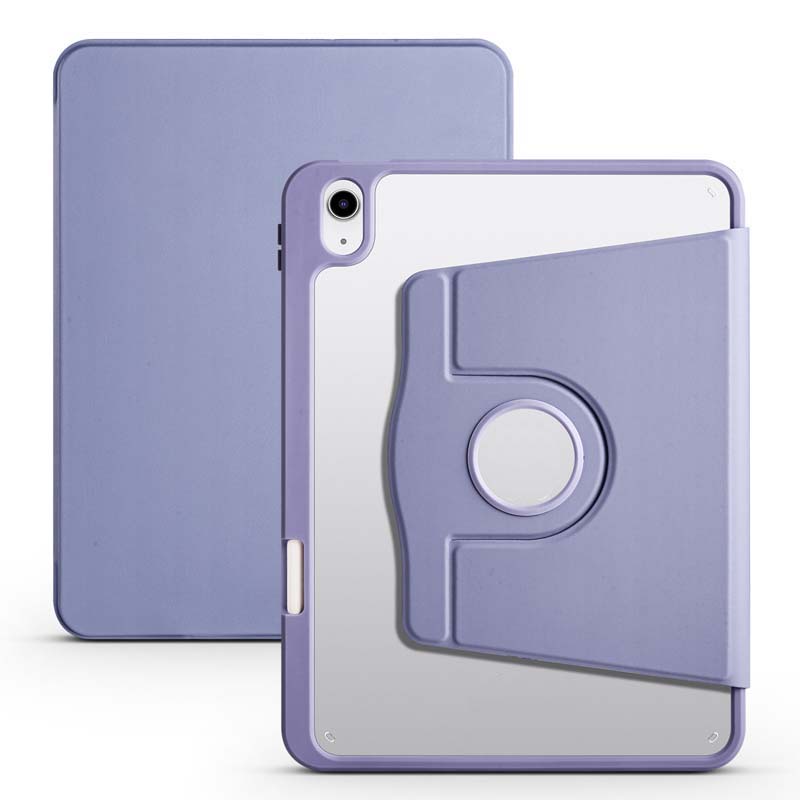 Bao Da Máy Tính Bảng Trong Suốt Chống Sốc Xoay 360 Độ Có Ngăn Đựng Bút Cho iPad 10th generation 10.9 inch A2696 A2757 A2777 iPad 10 Giá Đỡ case