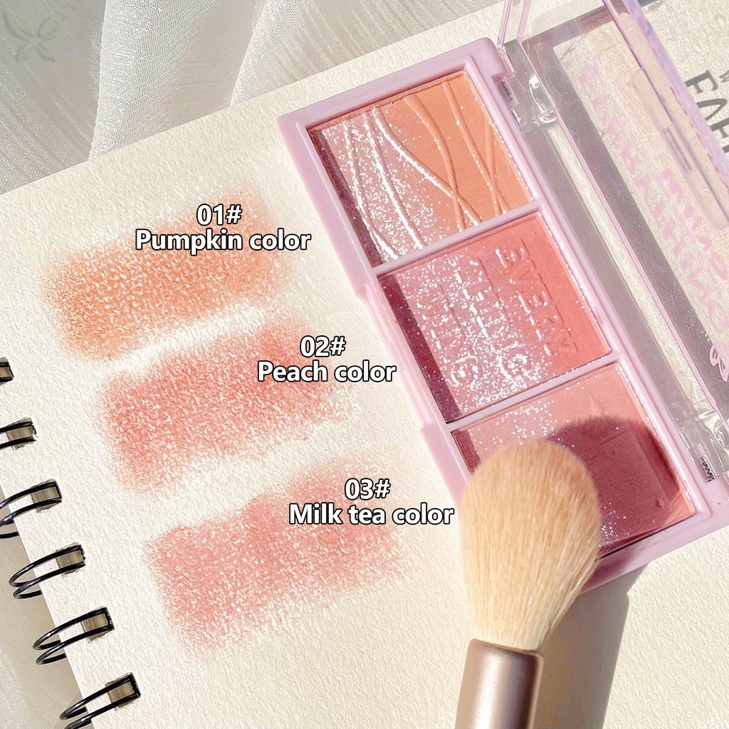 Jmmz Bảng Phấn Bắt Sáng Màu Đôi Lấp Lánh Trang Điểm Nổi Bật