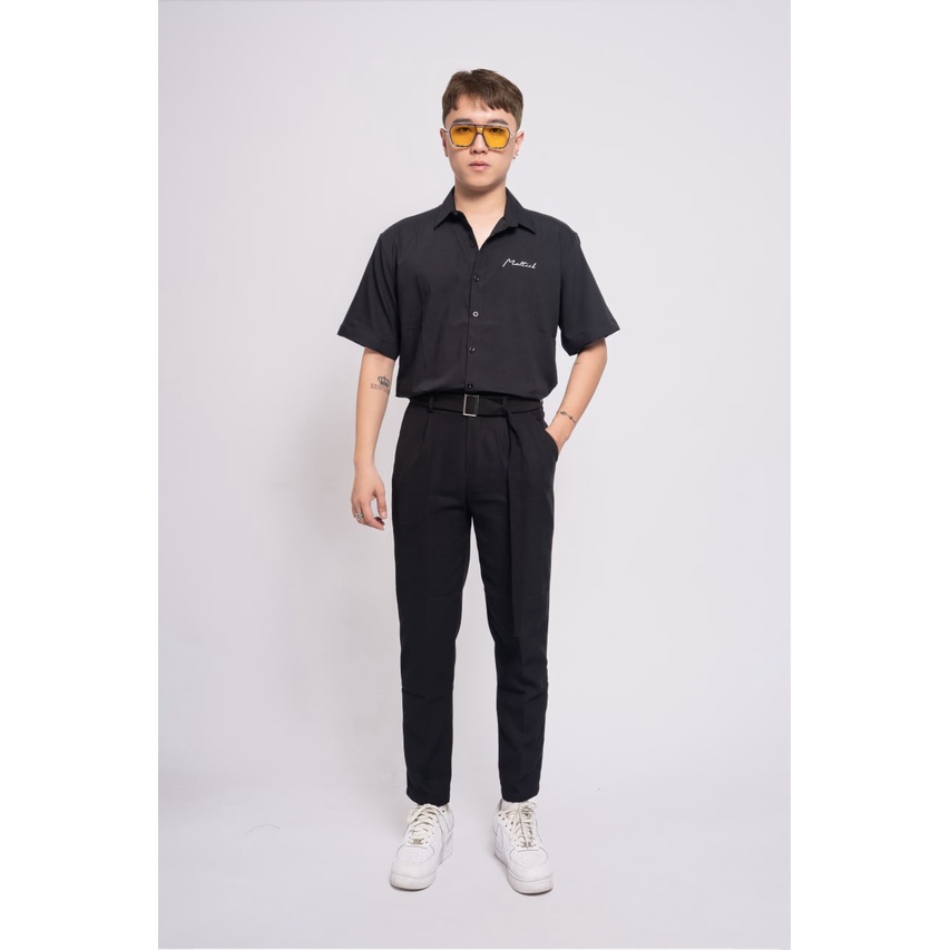 Quần tây nam bigsize Maltrik cạp cao phối chun hai bên tinh tế, quần âu nam chất tuyết mưa cao cấp có size lớn đến 130kg