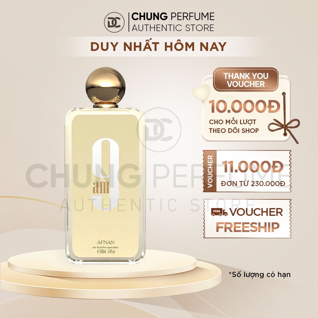 Nước hoa Unisex  Afnan 9AM chiết 5ml/ 10m/ 20ml EDP AF9-002