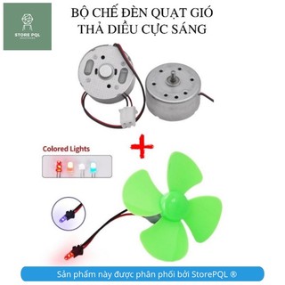 Động cơ mô tơ 3,5V 300 mini chế đèn quạt gió thả diều cực sáng motor