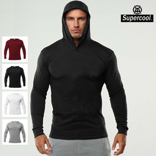 #SupercooL# Áo Hoodie Cổ V Thể Thao Nam Áo Có Nón Tập Gym Form Slimfit Côtton Cao Cấp Trơn Big Size Co Giãn Phong Cách âu Mỹ Vải Thoáng Nhanh Khô Thấm Hút Mồ Hôi Tốt Thu đông Streetwear Chạy Bộ Chuyên Bóng Rổ Bóng Đá Cầu Lông