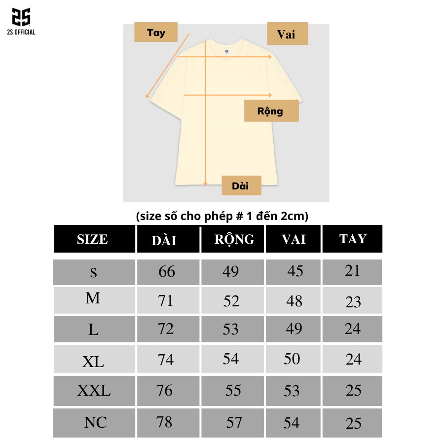 Áo Thun Tay Lỡ 2s Official Áo Phông Đen Unisex Nam Nữ, Áo Phông Cotton Oversize Form Rộng Giá Rẻ SG65