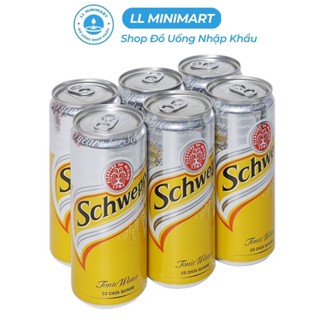 Lốc 6 Lon Nước Soda Schweppes Tonic 320ML/Lon