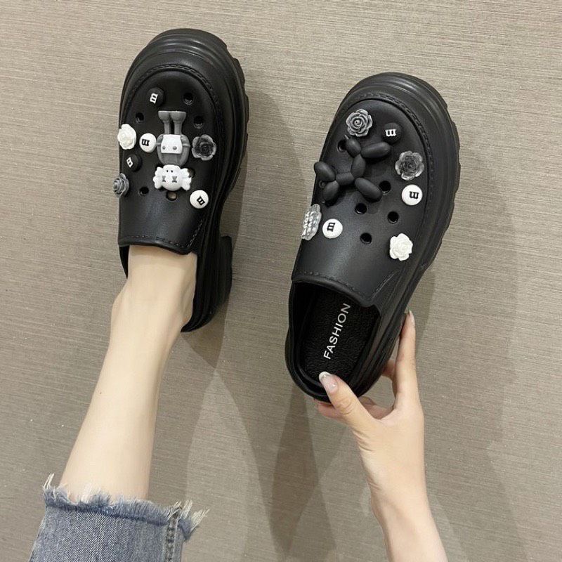 Dép bánh mì - dép sục đế độn tăng chiều cao chất eva siêu nhẹ