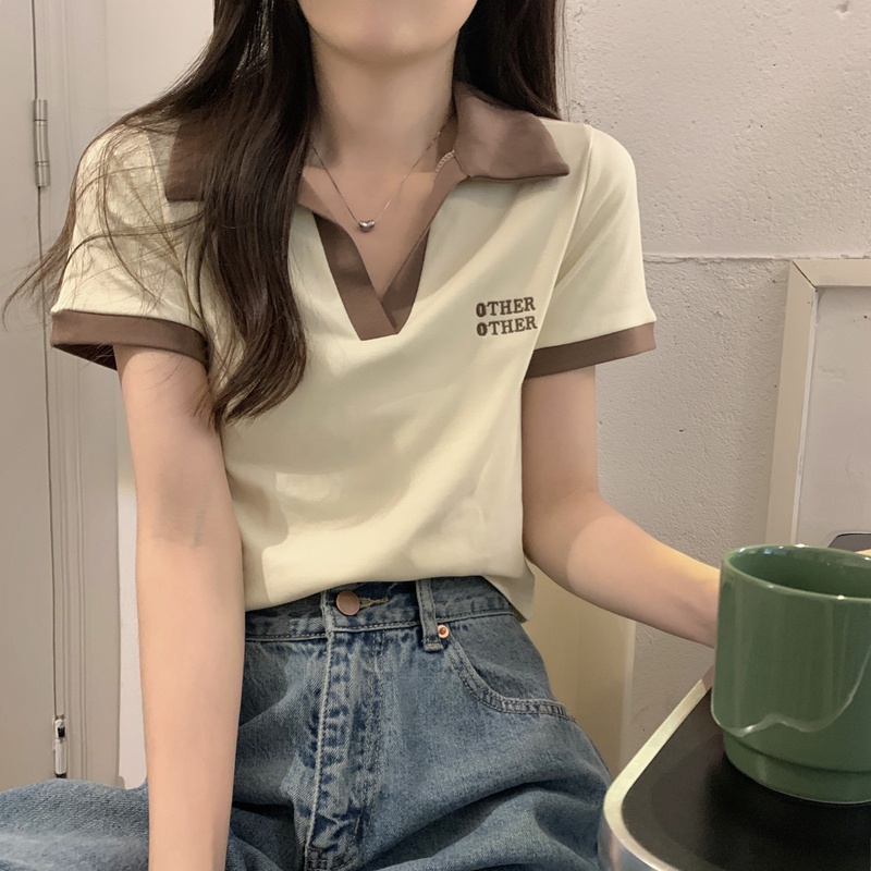 Áo polo Tay Ngắn Dáng Rộng Thiết Kế Mới Thời Trang Mùa Hè Dành Cho