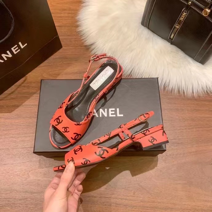 Sandal Cao Gót Hở Mũi Chất Liệu Da Phong Cách Retro 2023 Cho Nữ