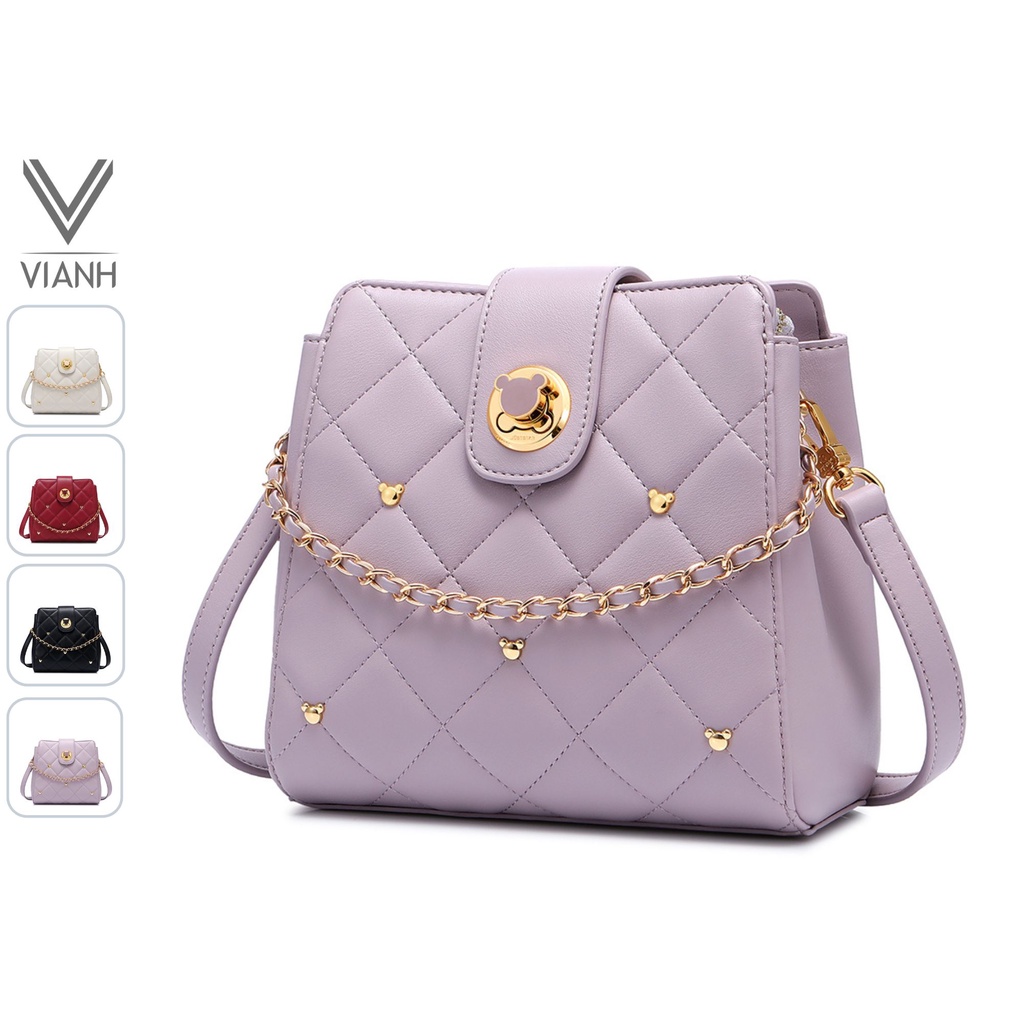 Túi Đeo Chéo Nữ Just Star Thời Trang 172598 Charm Gấu