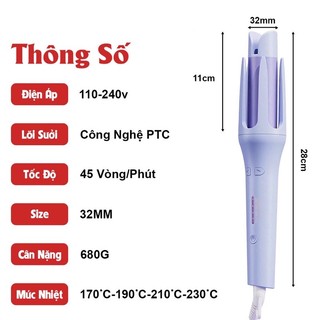 MÁY UỐN SOĂN TÓC TỰ ĐỘNG - MÁY LÀM XOĂN TÓC