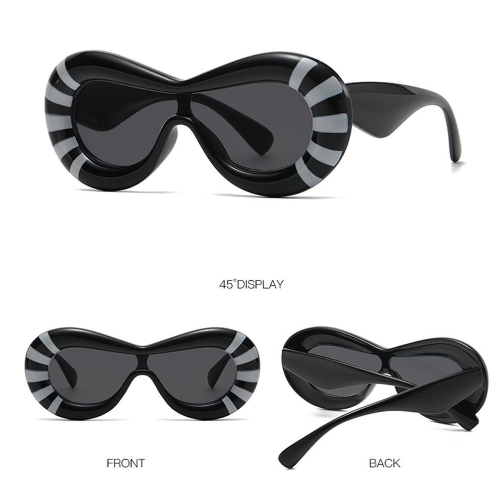 MAXG Kính Mát Oval Y2K Thời Trang Cho Nam Nữ