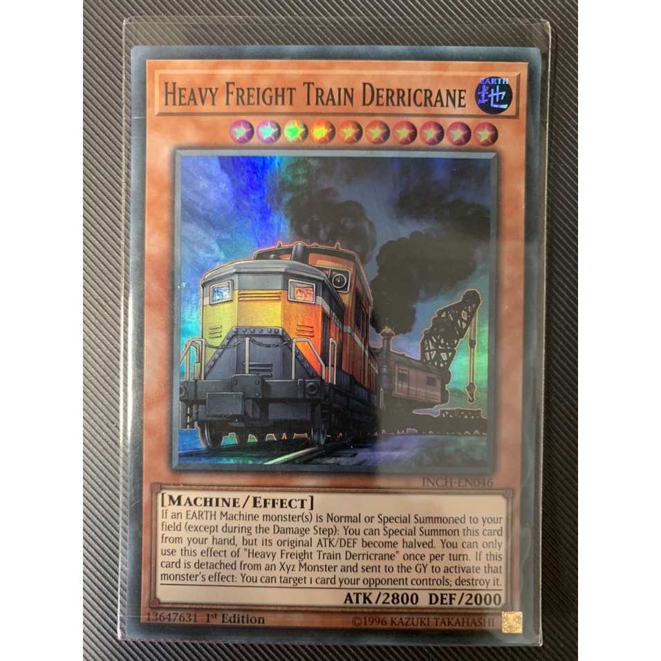 Thẻ bài Yugioh: Heavy Freight Train Derricrane - INCH-EN046 - Super Rare



