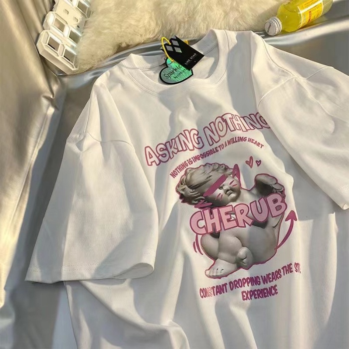 NRVP Áo Thun 100% Cotton Tay NgắN Plus Size Cho Nam Và Nữ