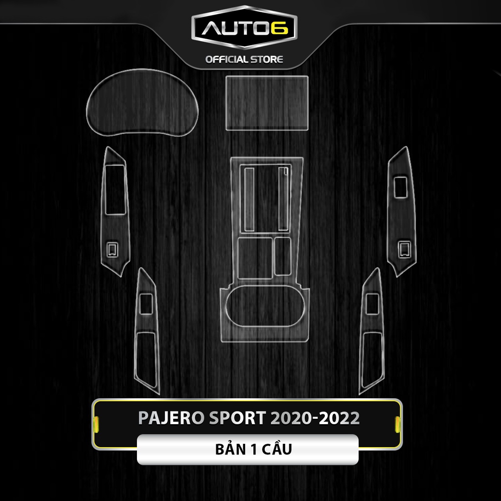 MITSUBISHI PAJERO 2020-2023: Phim PPF bảo vệ FULL BỘ nội thất  - AUTO6 - chống xước, che phủ các vết xước cũ