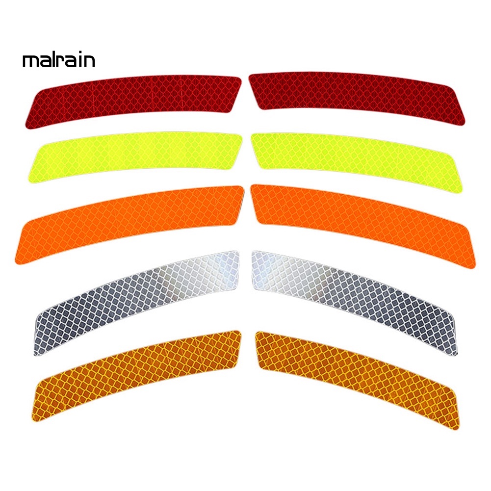 1 Cặp Miếng Dán Phản Quang Cảnh Báo Chống Va Chạm Cho Cửa Xe Hơi