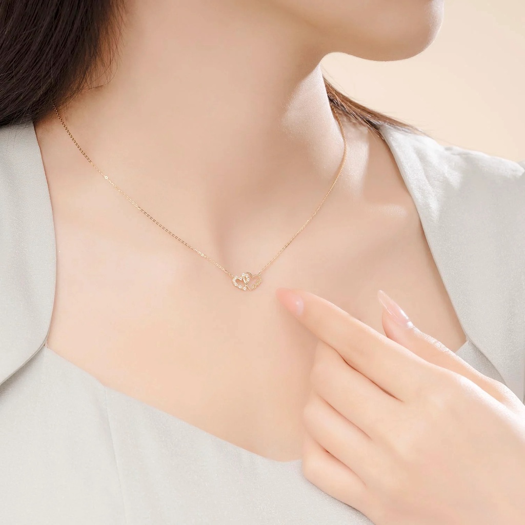 Dây Chuyền Vàng Tây 14k DCMAMD612 Huy Thanh Jewelry