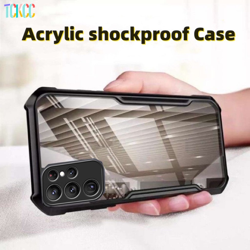 Ốp Điện Thoại Acrylic Trong Suốt Chống Sốc Bảo Vệ Toàn Diện Cho Samsung S23 S23Ultra S22 S21 S20 FE Plus Ultra
