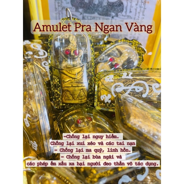 Móc Khoá Thủ Công Pờ Ra Ngan Màu Vàng